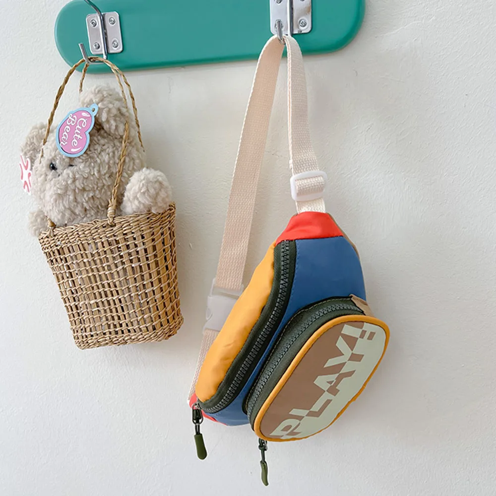 Boys Kids Nylon Waist Shoulder Bag Fanny Pack Fashion Children's Chest Bag Messenger Bags Girls Baby Coin Purse Handbags