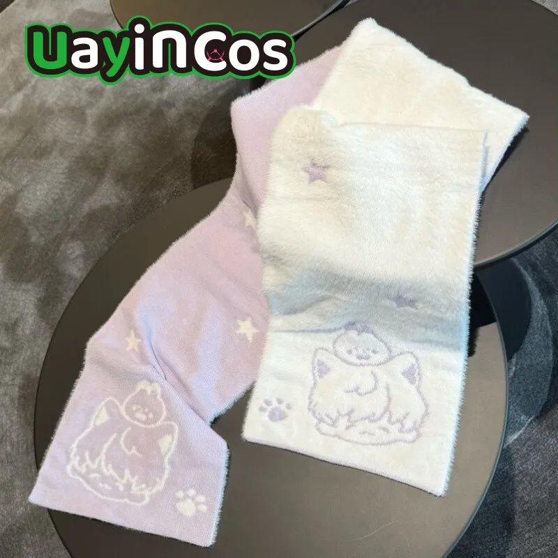 

В наличии Шарф Love and Deepspace Двусторонний цвет Sylus Xavier Теплый зимний шарф Открытый шарф на шею Аниме Игра Дети Gi