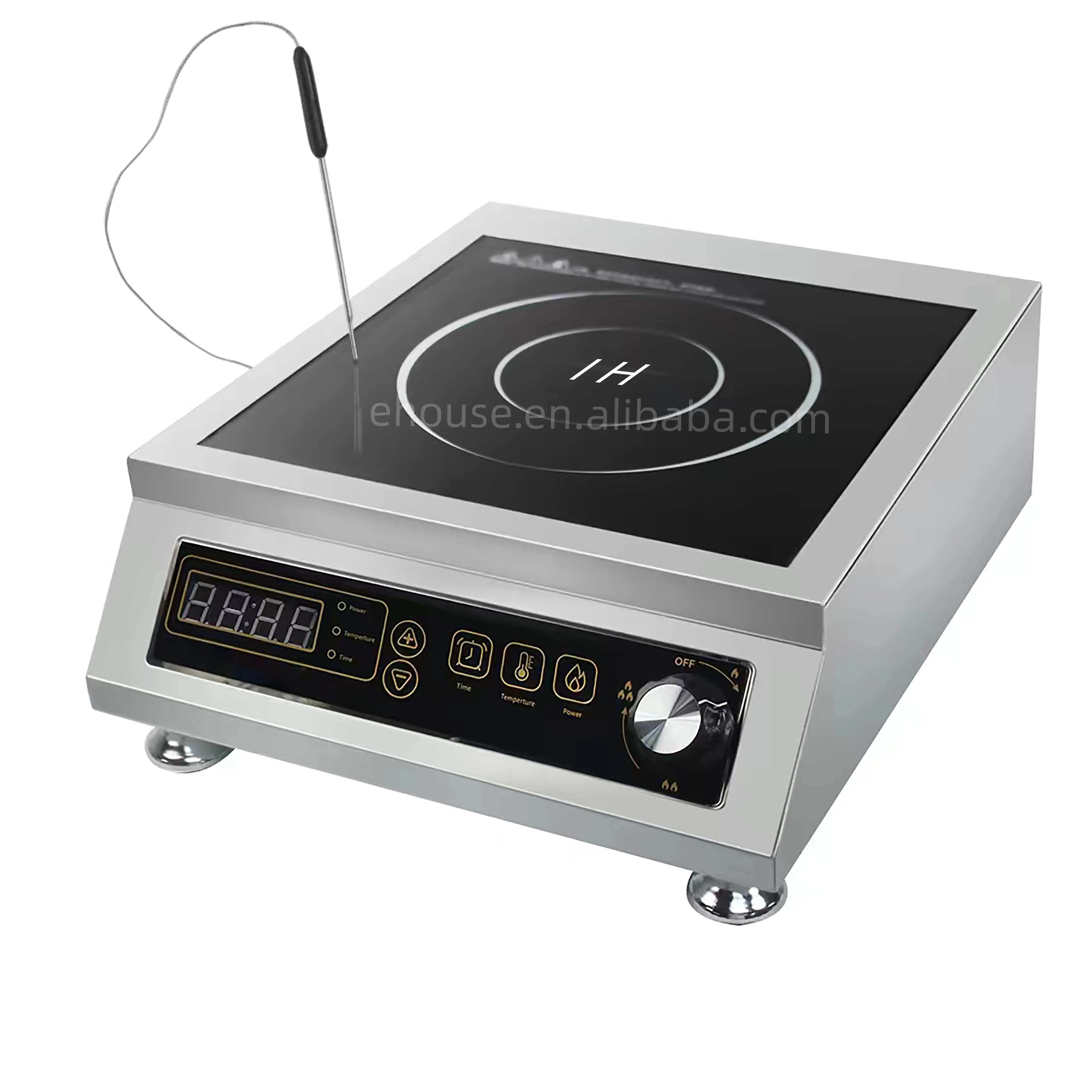 

Wholesale Best Seller High Speep Imported IGBT 5kw Thermo Control Probe Commercial Cooker Induction Cooktop