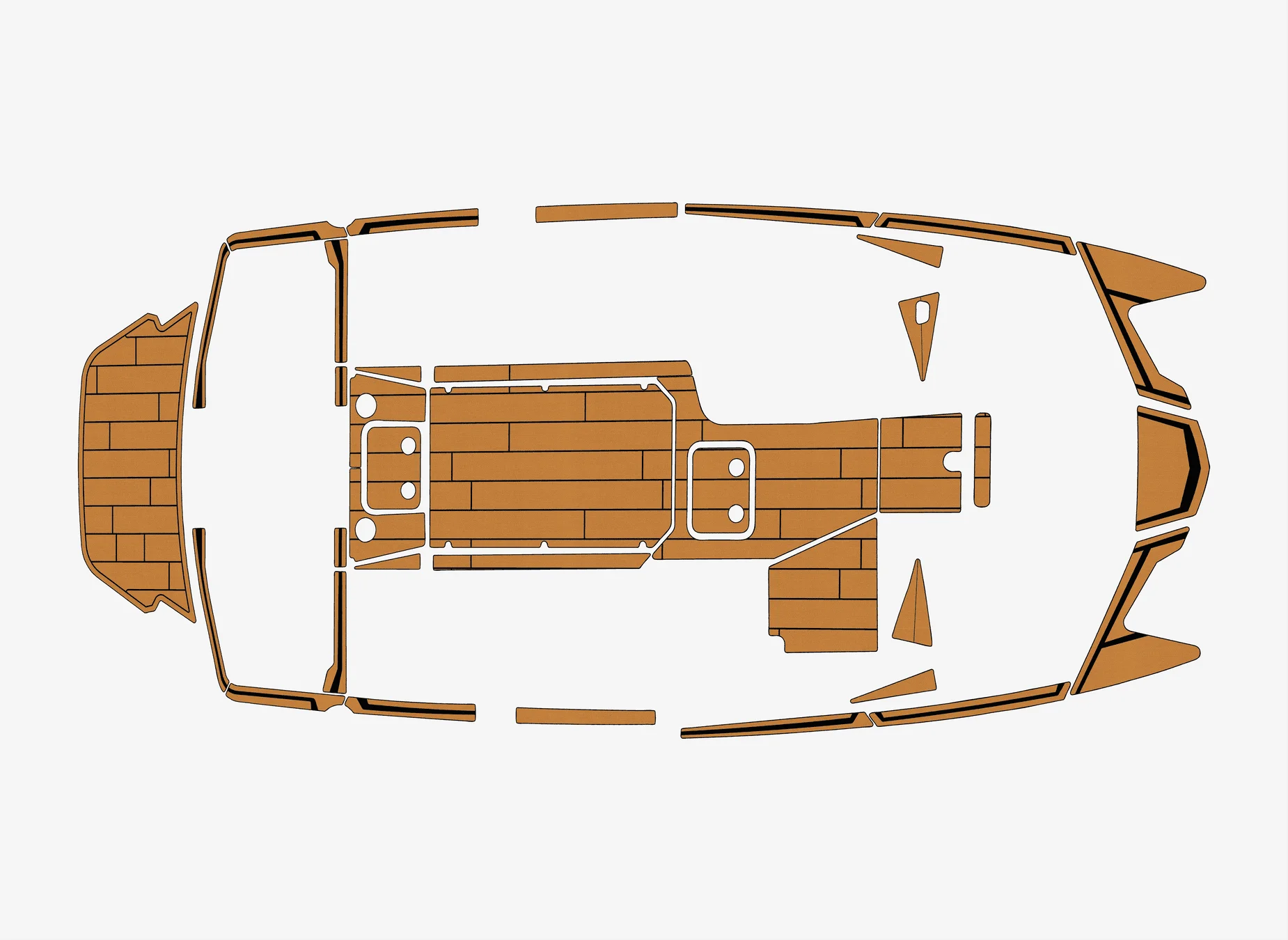 

Нескользящий коврик из морского искусственного тикового EVA - 2020-2022 Malibu 23 MXZ, самоклеящаяся подкладка для палубы лодки 1/4 дюйма (6 мм) для кокпита и палубы