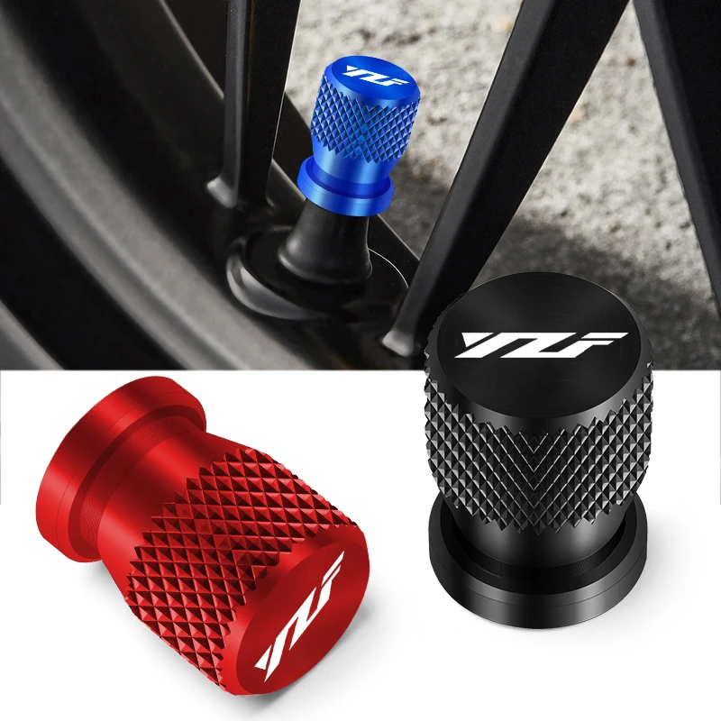 2PCS Aluminum Motorcycle Tyre Valve Cap Dustproof Universal For Yamaha YZF R3 R25 R6 R1 R125 250