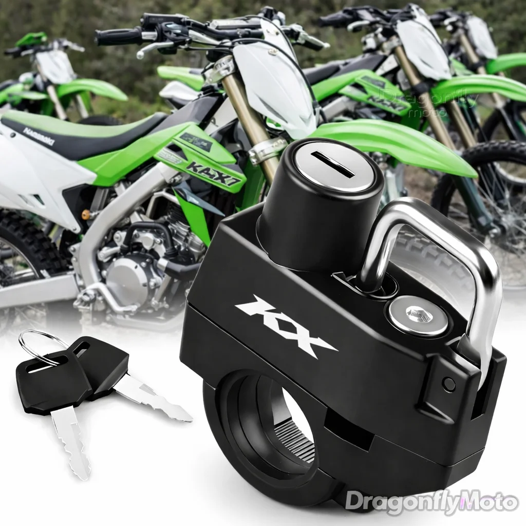 

Motorcycle Helmet Lock For Kawasaki KX65 KX80 KX85 KX125 KX250 KX250F KX450F Anti-theft Locker Helmet Lock Locking Device