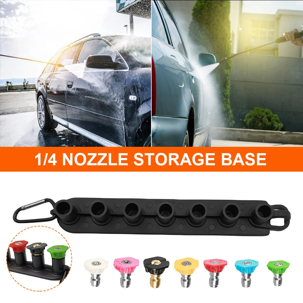 

Держатель насадки для мойки высокого давления, 5/7 отверстий, основание насадки для мойки распыления, 1/4 дюйма, быстроразъемное соединение, наборы насадок-распылителей, подставка для ежедневного сада