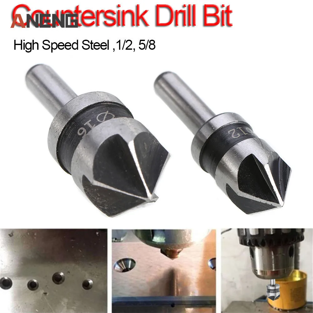 Hss Hex Afschuining Boor Set 82 Graden Countersink Saai Voor Houtbewerking Quick Change Bit Gereedschap Boor Schacht Carbon Staal Gereedschap