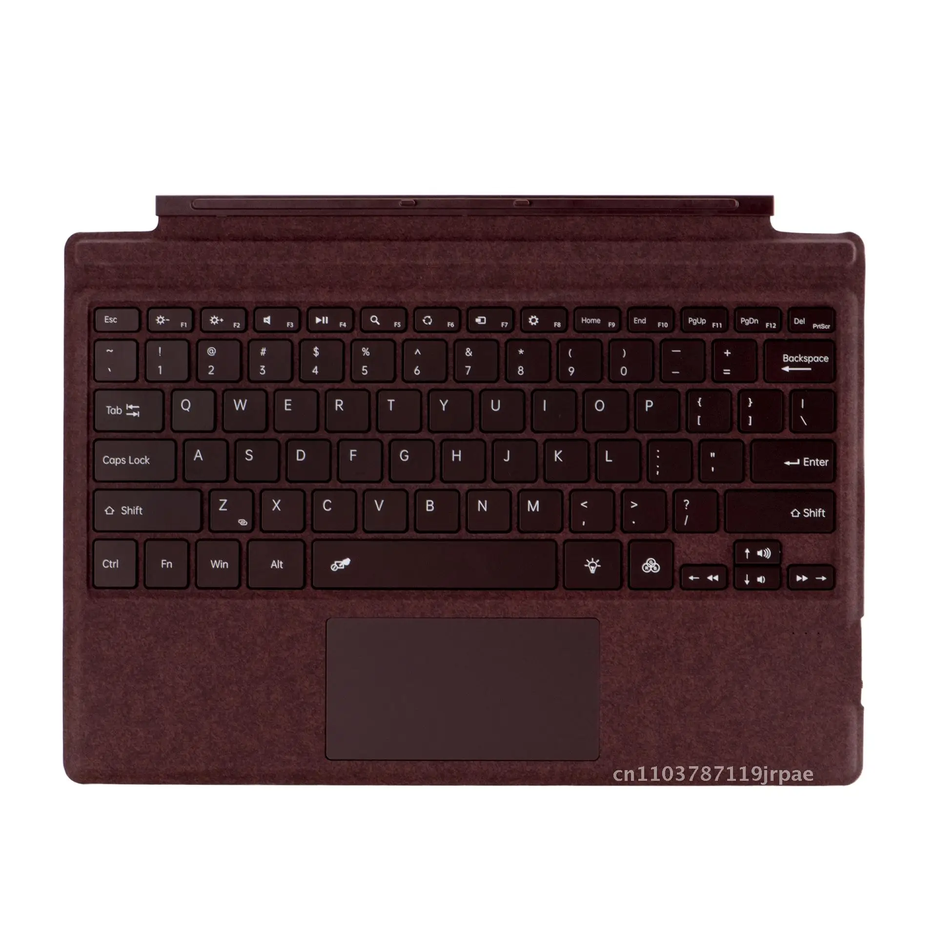 

Red Bluetooth Wireless Backlit Keyboard for Surface pro 3/4/5/6/7/7+ Colorful Keyboards Compatible with Microsoft Tablets