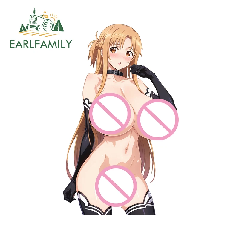 

EARLFAMILY Alluring Eyecatching Big Breasts Car Stickers Hentai Beauty Waterproof Graphics Decal Suitable for Vinyl Car Wrap