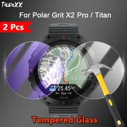 2Pcs For Polar Grit X2 X Pro / Titan 2.5D Ultra Slim HD Clear / Anti Purple Light 9H Tempered Glass Guard Screen Protector Film