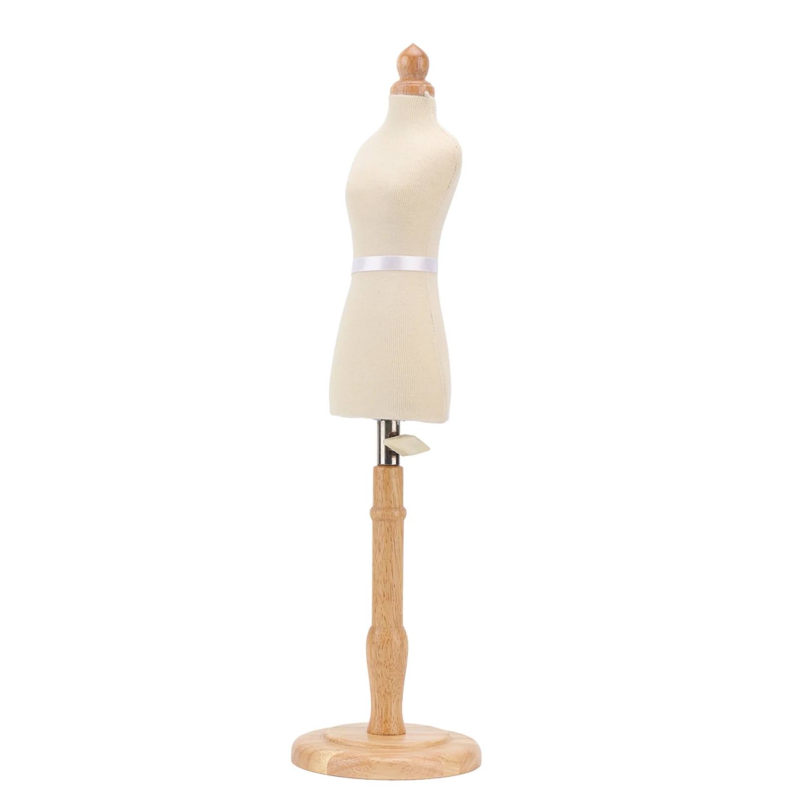 Doll Dress Form Model with Wooden Base Professional Tailor Form Sewing Dress Form for Clothing Dress Display