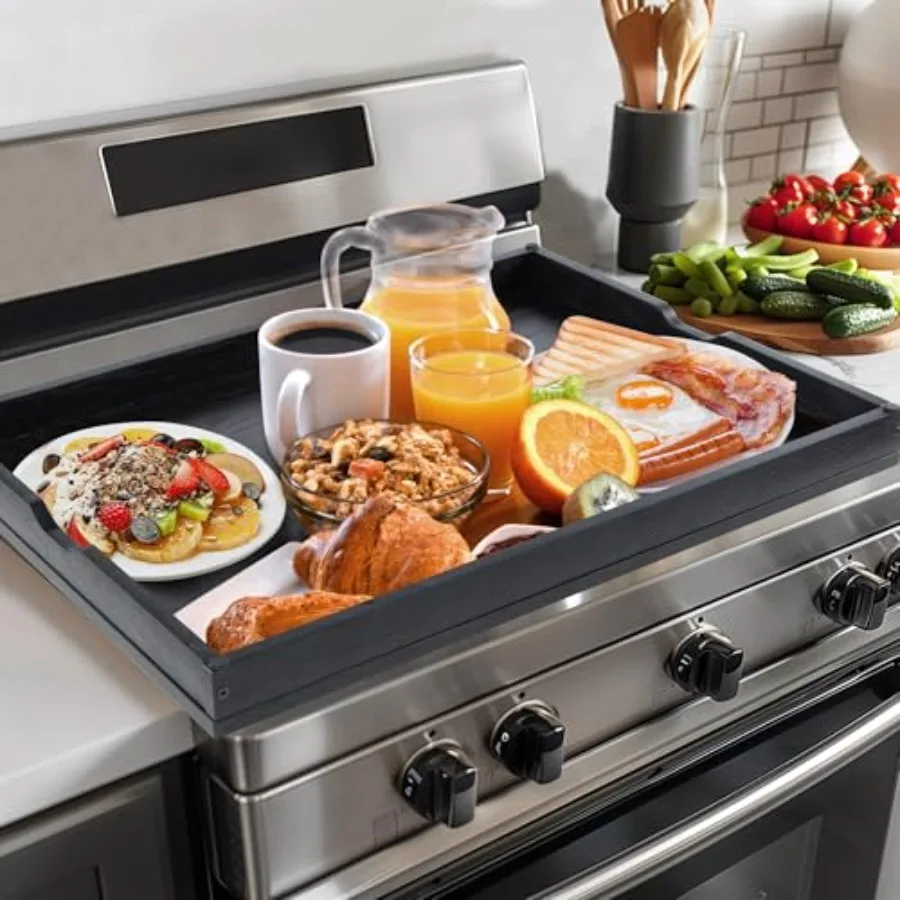 

Защитные накладки на газовые конфорки Noodle Board, 30 дюймов (длина) x 22 дюйма (ширина) x 2,4 дюйма (толщина), усиленные, для электрических плит, со встроенными ручками, для автодомов