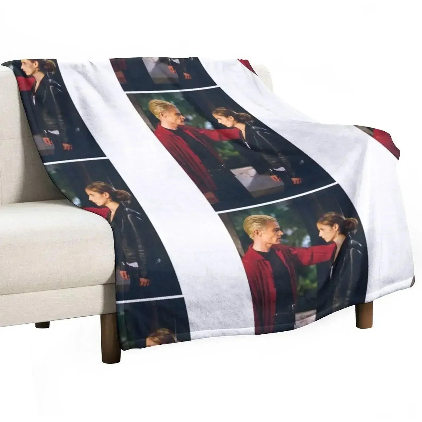 Spike and Buffy Throw Blanket Comforter Hairys For Decorative Sofa manga Blankets