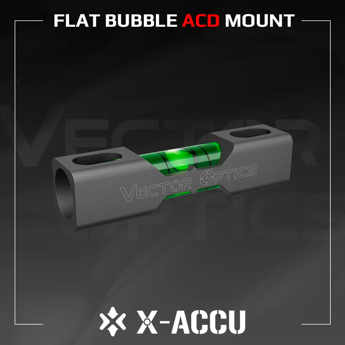 Vector Optics X-ACCU Universal Flat Style Bubble ACD Mount Air Bubble Level Anti-CANT Device With Full Metal Light & Compact