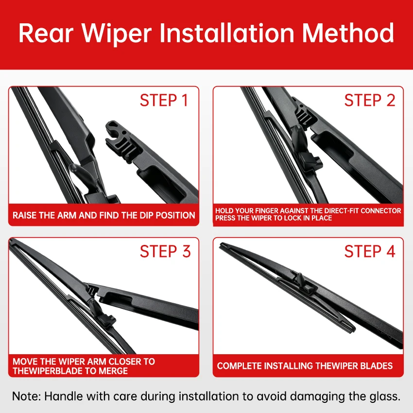 Rear Wiper Arm & Blade For Toyota 4 Runner 2003 2004 2005 - 2009 Windshield Windscreen Clean Tailgate Window Car Wiper Arm Blade