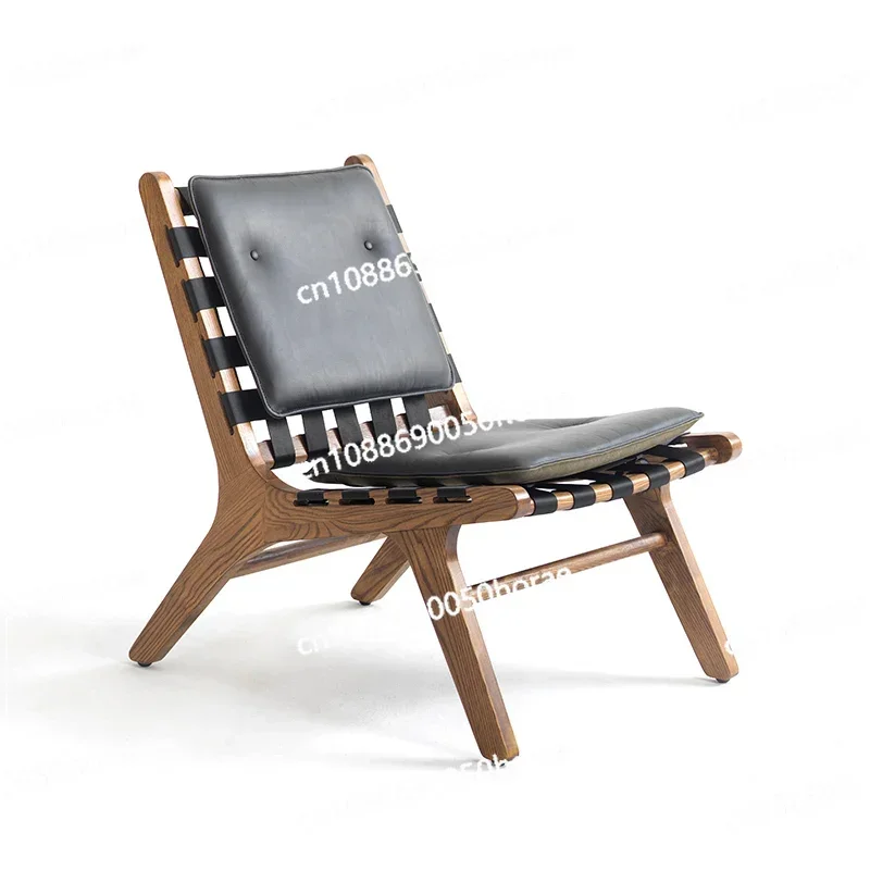 Open bandage , retro style leisure chair