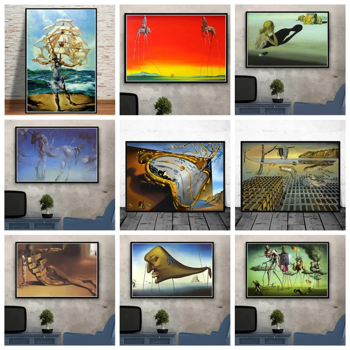 

1000 деталей пазла «Сальвадор Дали: Сюрреализм», креативный DIY-пазл, головоломка для детей, забавный подарок на день рождения, украшение для дома