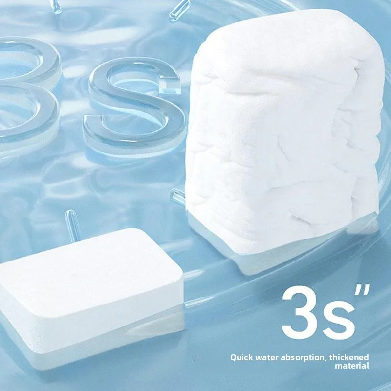 Kit de Viaje Desechable de Tres Días y Dos Noches, Ropa Interior, 2 Toallas de Baño, 2 Alfombrillas de Baño, Compresión para el Cabello, Marca Snow, No Tejido