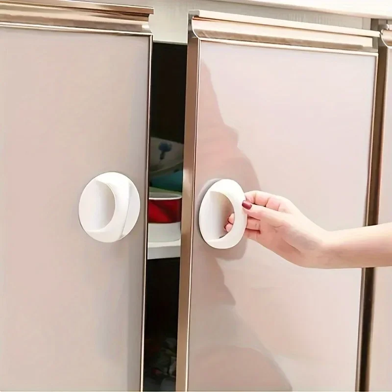 2-4pcs Multi-role Cabinet Drawer Handle Toilet Lid Lifter Kitchen Door Drawer Non Punching Handles