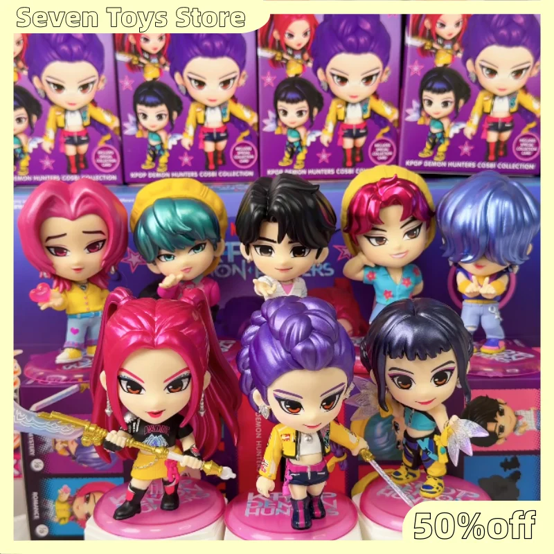 Оригинальная фигурка Hot Toys Cosbi Mini Bobble Head в слепой коробке: Huntr/X Kpop Demon Hunters, аниме-фигурка Derpy Crow Sussie, Mystery Box