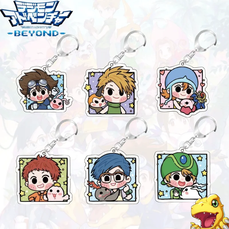

Новый Digimon Adventure Taichi Yagami Agumon креативный милый аниме периферийный рюкзак кулон простой универсальный брелок для пары подарок