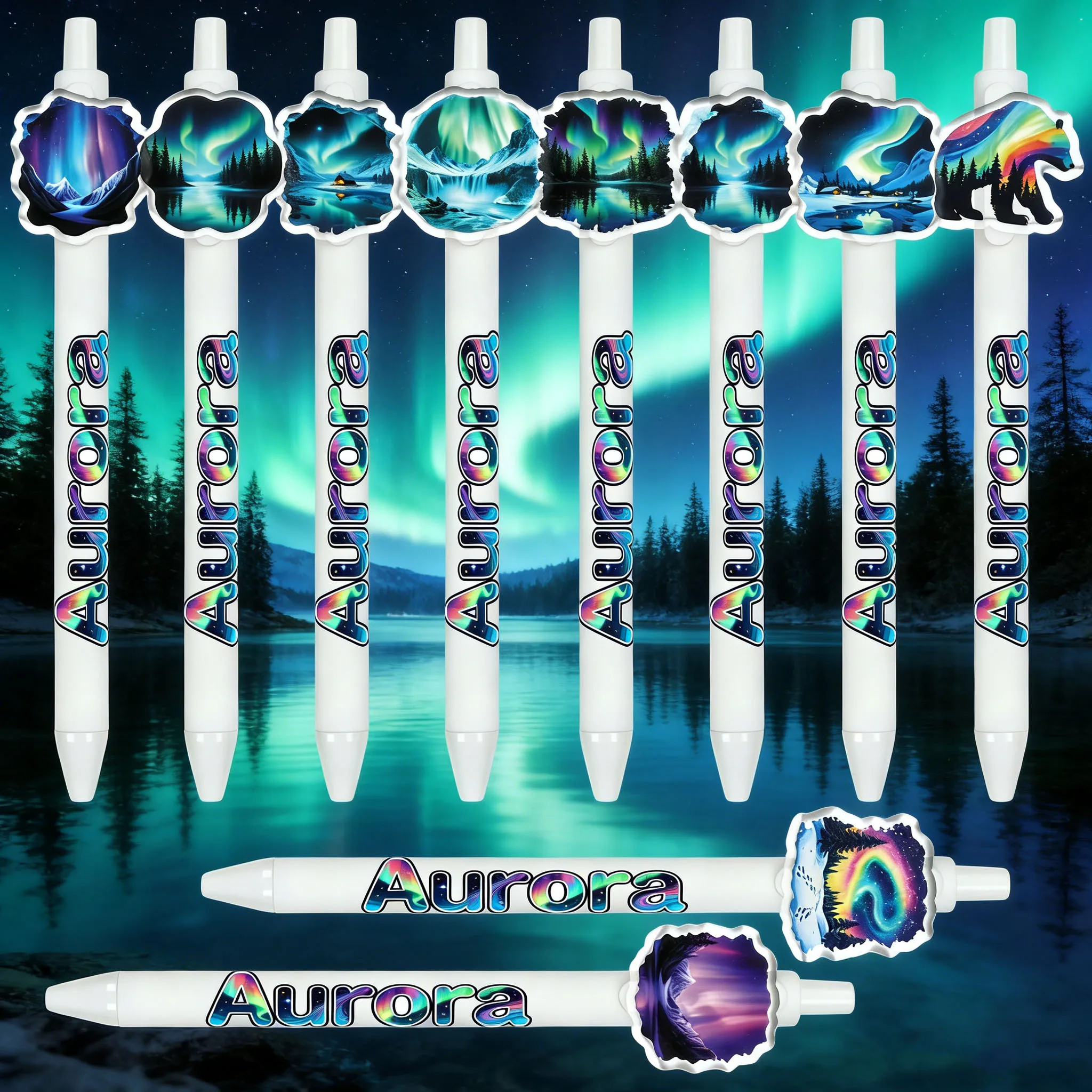 

10/15 шт. шариковых ручек Dreamy Aurora, канцелярские товары для студентов, офисные ручки