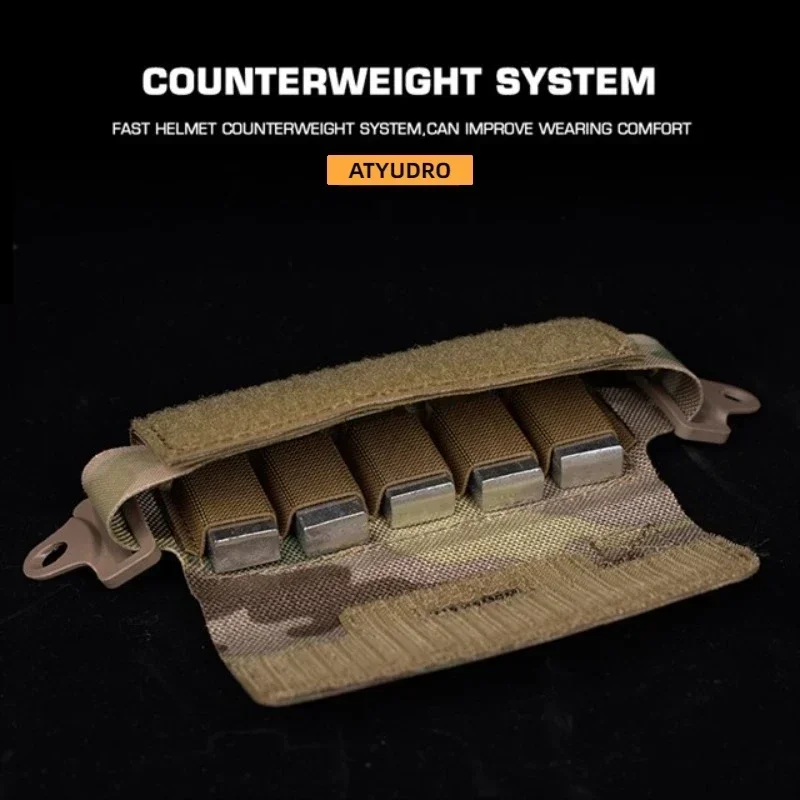 Tactical FAST Helmet Counterweight Pouch CS Shooting Wargame Molle System Accessories Hunting Outdoor Tools Sports Equipment