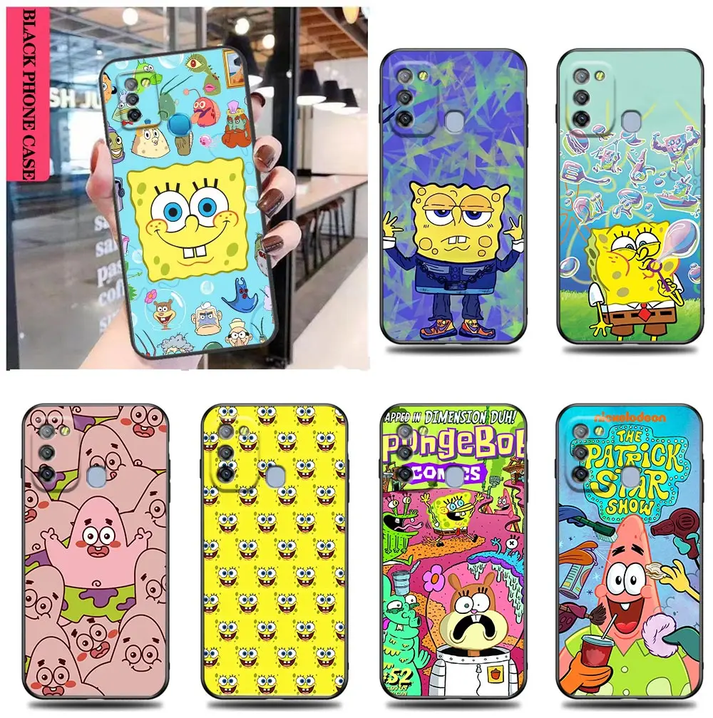 

S-SpongeBob P-Patrick Star Case For Infinix TECNO CAMON 19 16 ZERO X NEO 20 8 POVA 4 2 NEO2 NOTE 30 12 G96 11 10 8 8I Funda Case