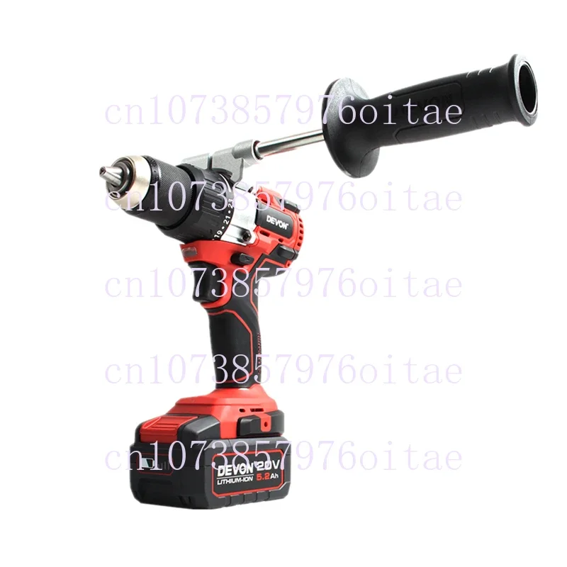 Brushless Rechargeable Hand Drill 20V Lithium Battery Dual Speed Electric Drill High Torque Multi-function Electric Drill 5282