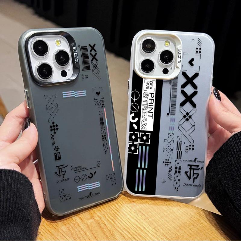 حار الأزياء لعبة CS الذهاب واضح جراب هاتف آيفون 17 16 15 14 13 12 11 برو ماكس زائد 17 الهواء 16E X XR XS ماكس للصدمات غطاء