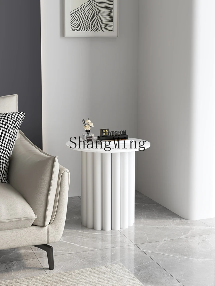 

CL side table coffee table light luxury high-end living room sofa small apartment corner table movable wrought iron cabinet