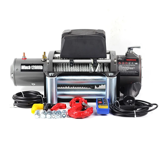 

12000 lbs 13500 electric winch 12v 1.5 ton car traction winch Winche Electrico Para 4x4