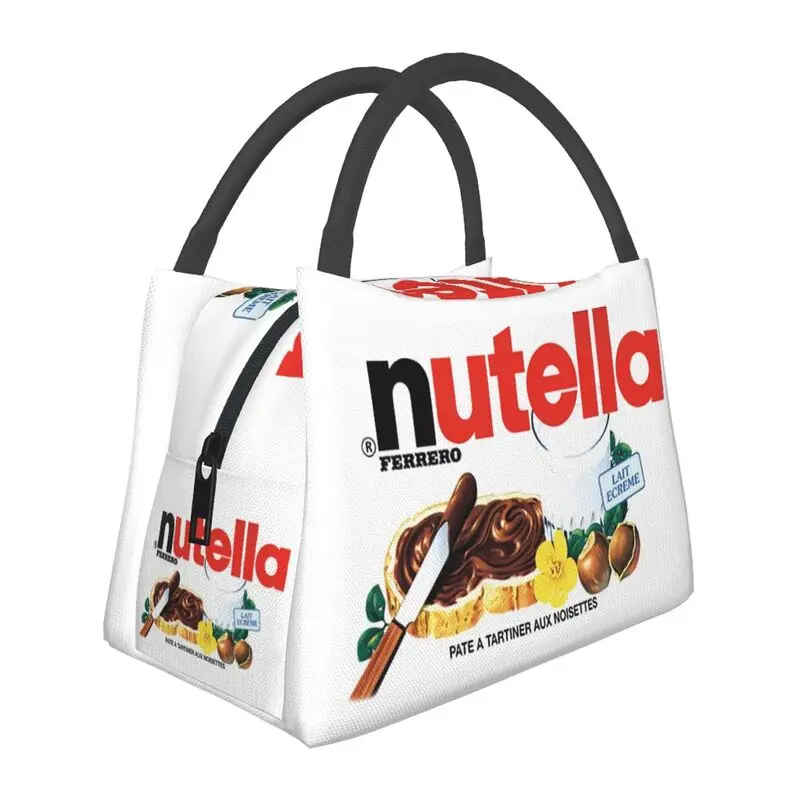 

Италия Nutellas Изолированные сумки для обеда для женщин Герметичный холодильник Термальный ланч-бокс Работа Пикник