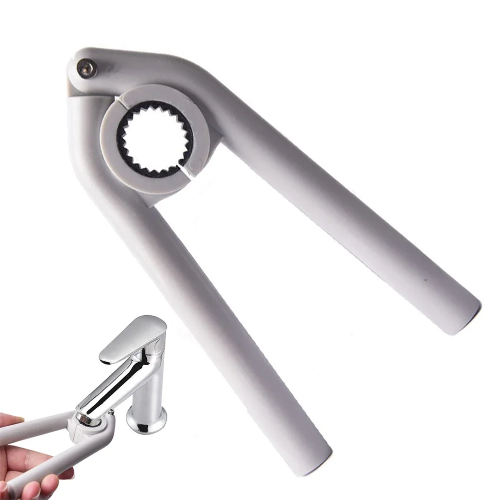 Faucet Aerator Wrench Hand Tool Bubbler Removal Key Kitchen Bathroom Toilet Sink Tap Anti Slip Removal Wrench Disassembly Tool