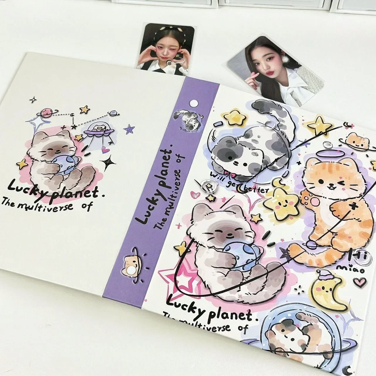 IMYY A5 Kpop Idol Photo Album Photocard Holder Photo Card Binder Collect Book Kawaii Cat Album for Photographs 콜북 Фотоальбом