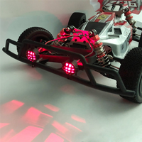 Front Bumper with LED Light for Wltoys 144001 144010 124007 124017 124019 RC Car Upgrades Decoration PartsJAS