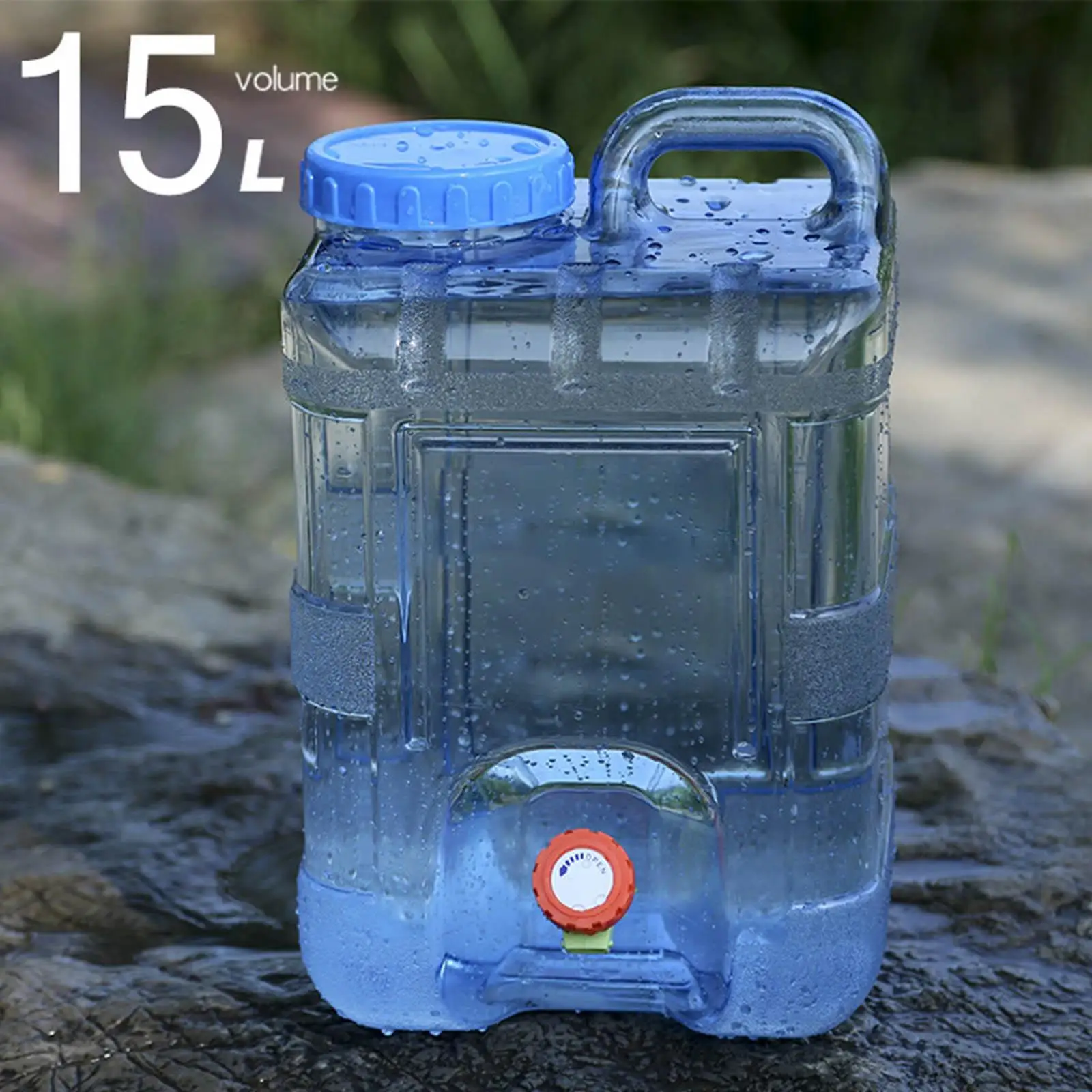 Water Storage Container Camping with Spigot, BPA Emergency Water Carrier Jug,