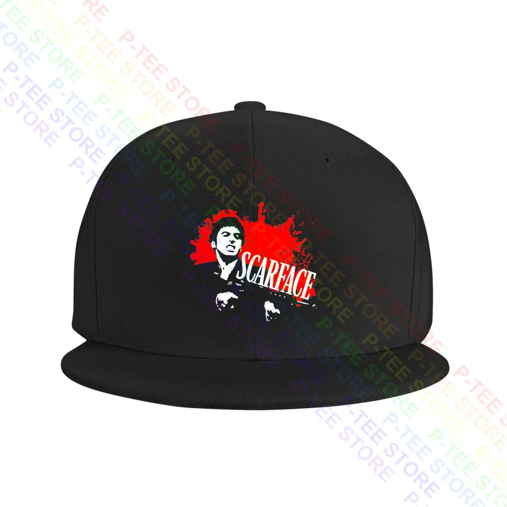 Scarface Tony Montana Blood Splatter Little Friend Pacino Gangster Baseball Cap Snapback Caps Knitted Bucket Hat