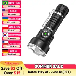 Wurkkos TS12 Mini Flashlight 14500 Rechargeable LED Flashlight 1050 Lumens SFT25R IP68 Waterproof Magnetic Tail Switch