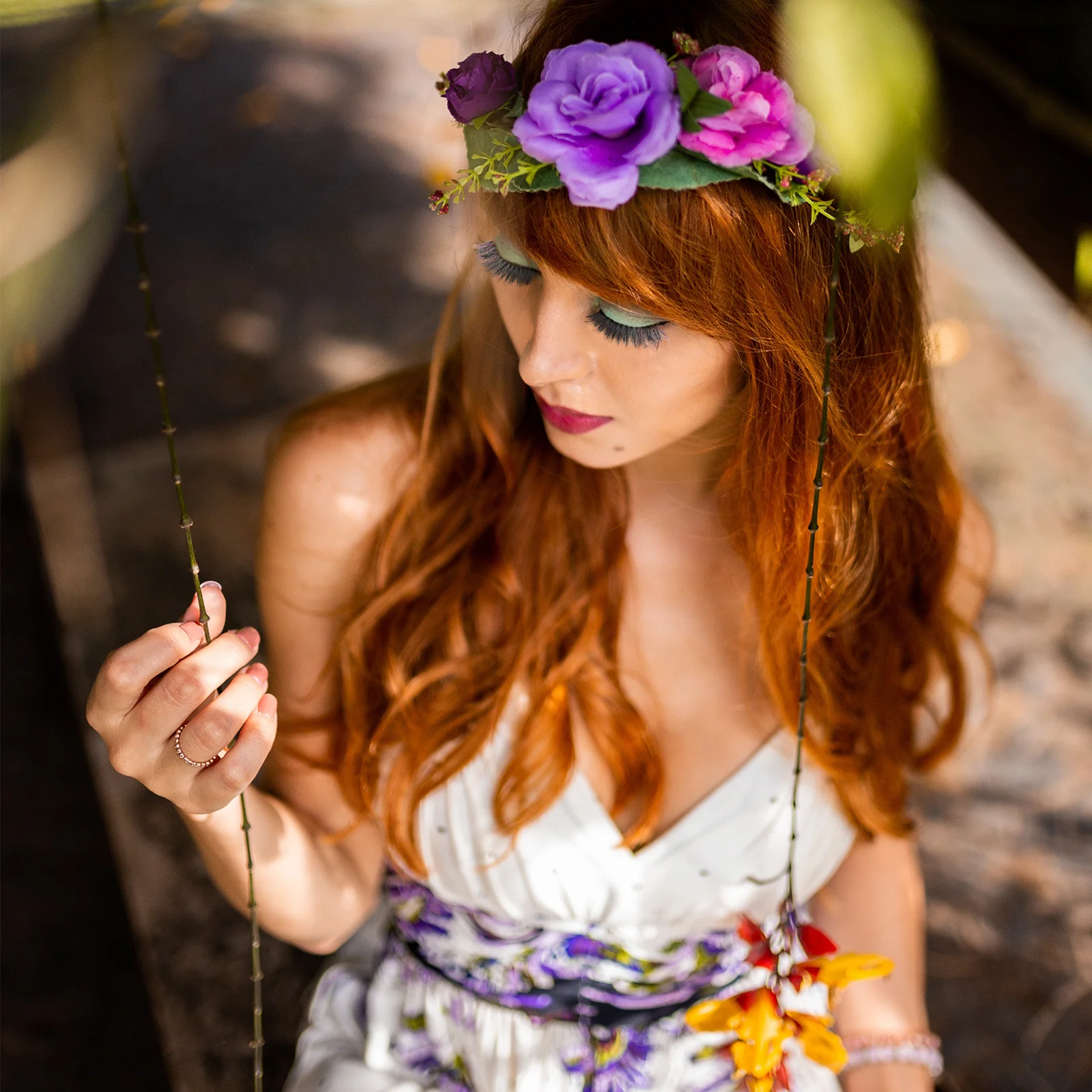 رموش ملونة لمهرجان الهالوين التأثيري رموش اصطناعية للنساء للحفلات الراقصة والمواعدة والرموش الصناعية #5