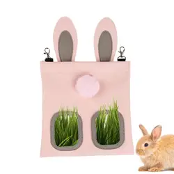 Guinea Pig Hay Bag Hay Bag Feeder Guinea Pig Carrier Bunny Hay Bag Guinea Pig Accessories With 2 Holes Rabbit Ears Design For