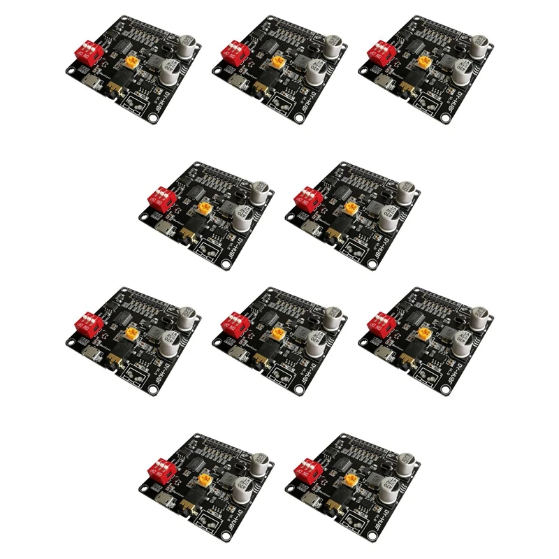 

2025 New-10X 12V/24V Voice Playback Module Serial Port Control Playback 10W/20W Voice Module HV8F