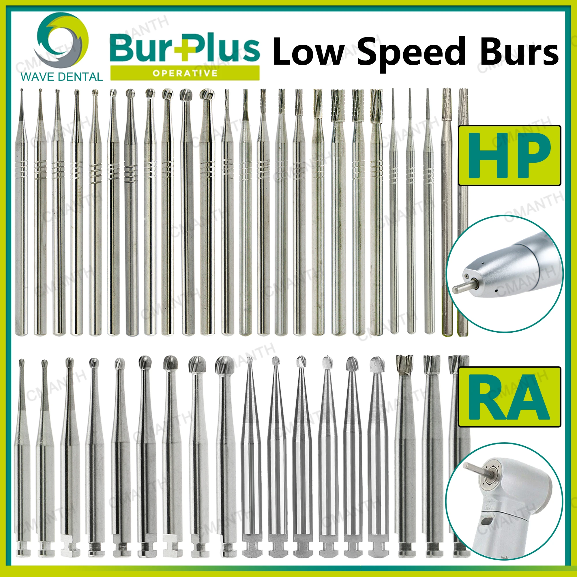 

WAVE стоматологические боры из карбида вольфрама, стоматологическая дрель для клубники HP RA 2,35 мм для низкоскоростного наконечника, стоматологический лабораторный инструмент
