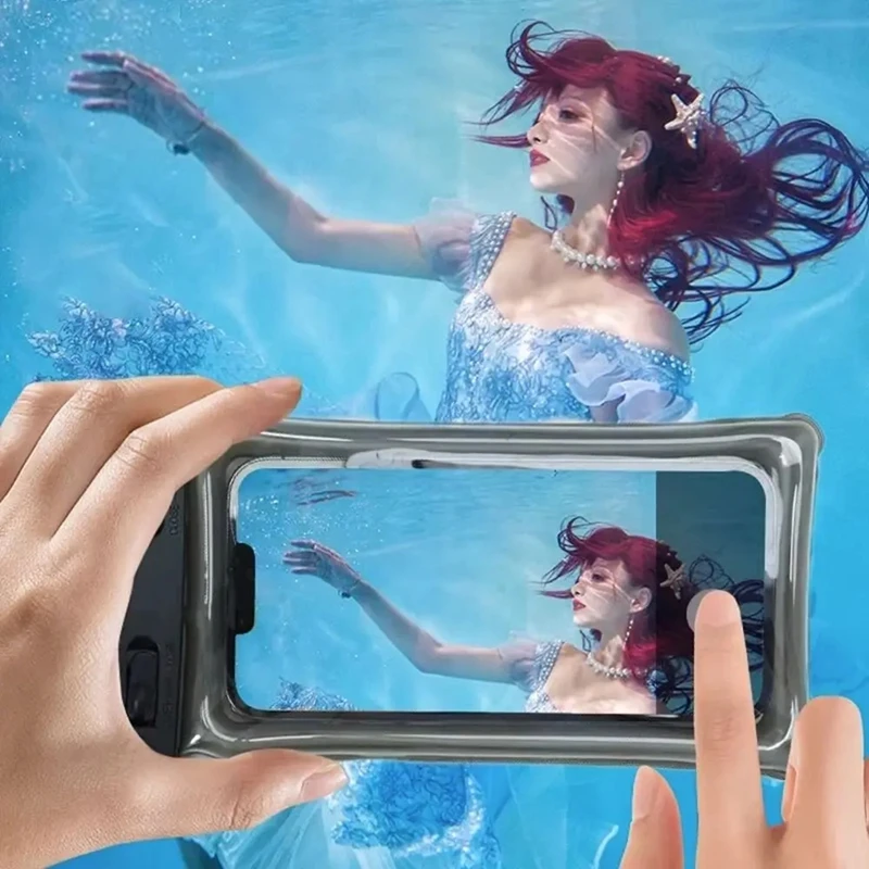 المياه العائمة الهاتف المحمول حقيبة مضادة للماء غطاء الحقيبة الهاتف آيفون سامسونج Xiaomi مختومة الحقيبة مع الحبل