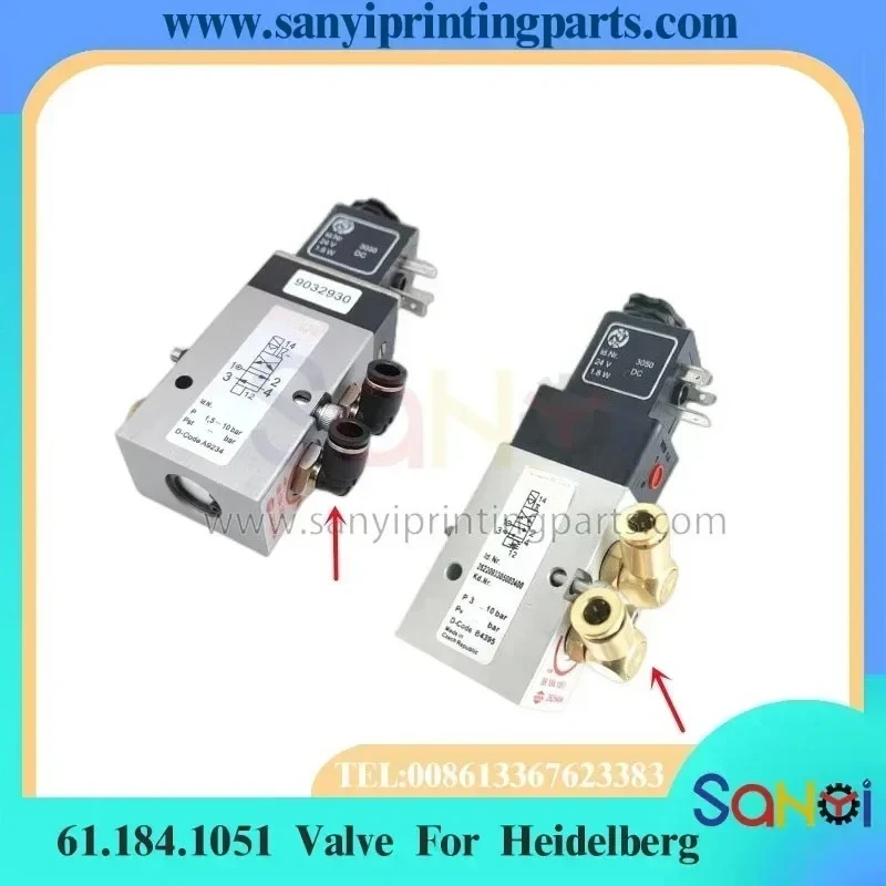 Best Quality Valve 61.184.1051 4/2-way For Heidelberg SM102 CD102 SM74 Printing Machine Parts