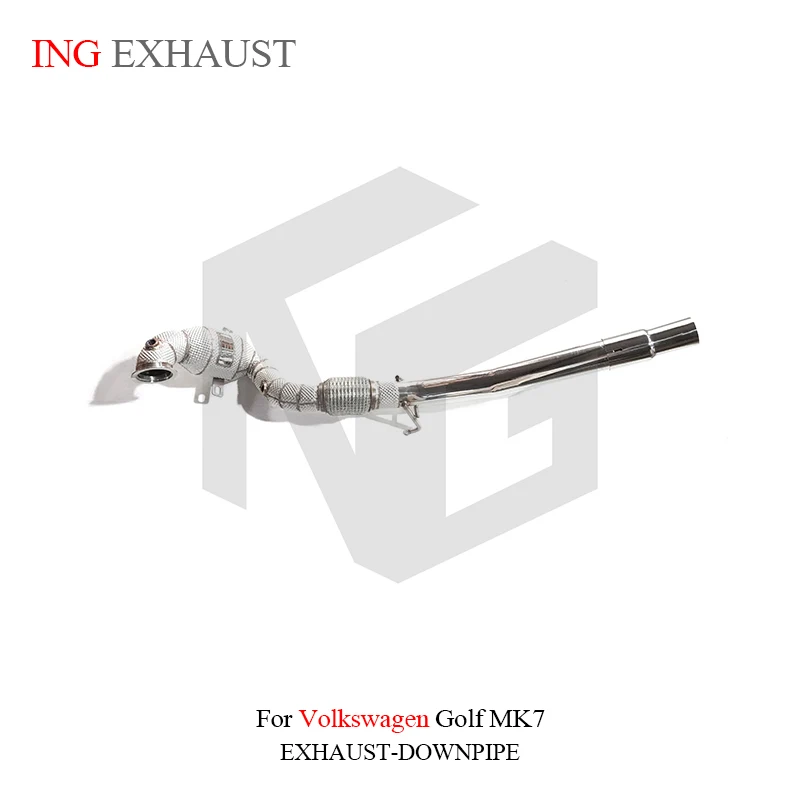 ING ss304 Header Catalyzed DownPipe for Volkswagen VW Golf mk7 1.4T Engine convert Remote Valve Performance Exhaust System