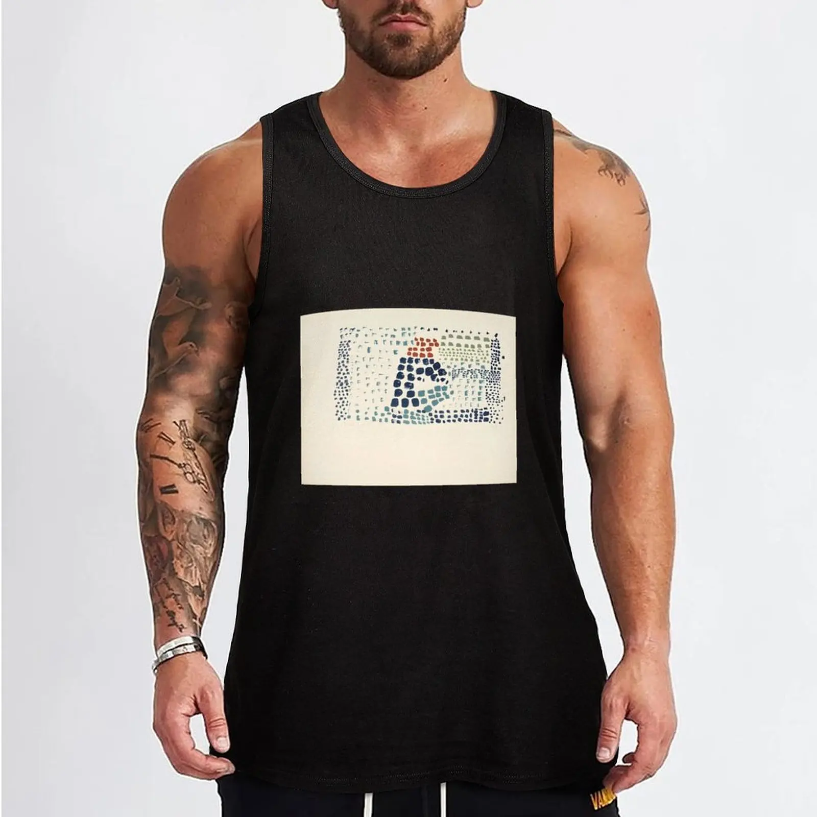 Nicolas de Sta?l Tank Top Men's clothes luxury style sleeveless vest men gym clothing men