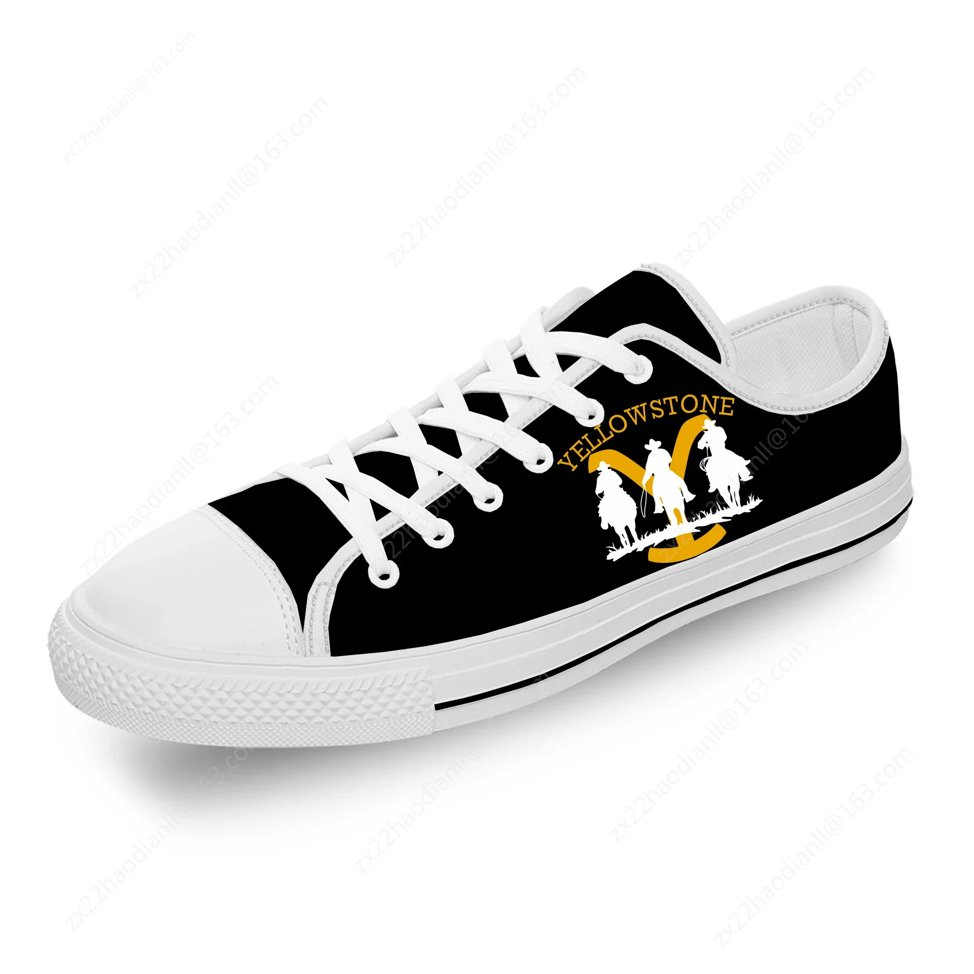 Yellowstone Low Top Sneakers Mens Womens Teenager Casual Shoes Canvas Running 3D Print Shoe Cosplay Breathable Lightweight shoe