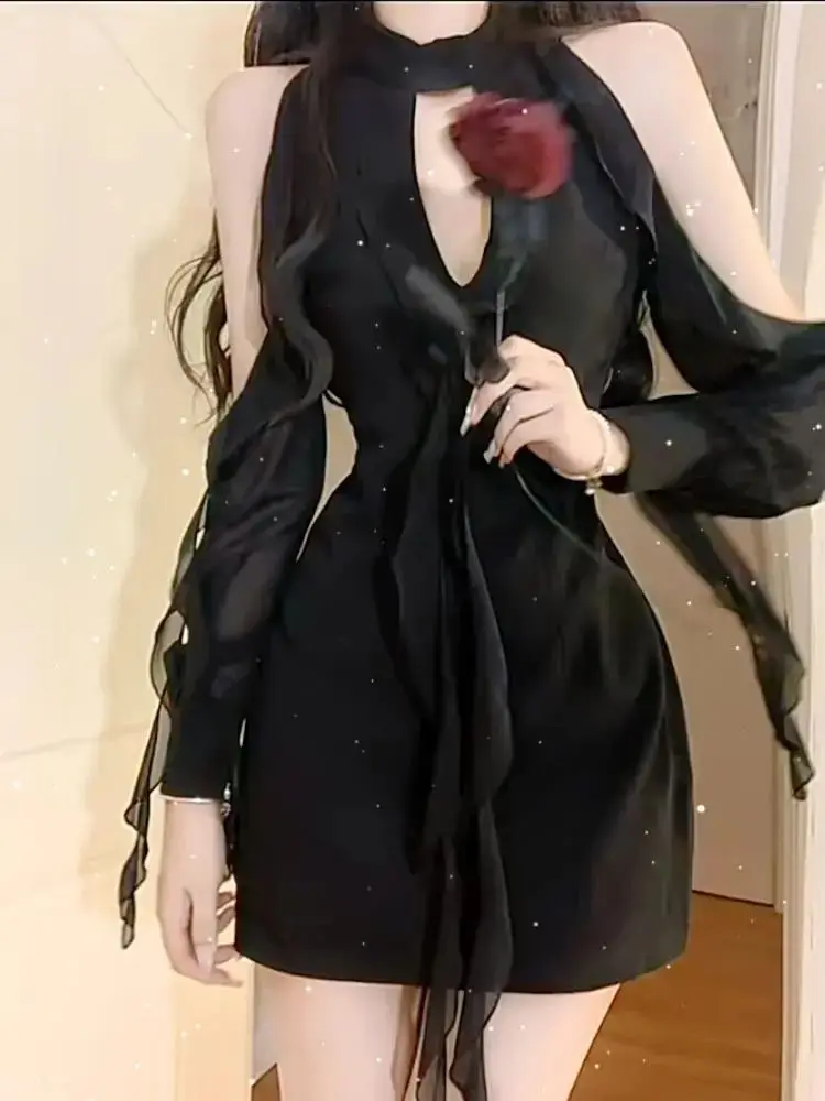 فساتين نسائية فستان أصفر امرأة الربيع الشيفون زين ربطة القوس فيونكة انقطاع متوهج قطرة الخصر في الهواء الطلق بحر رياضي تنفس