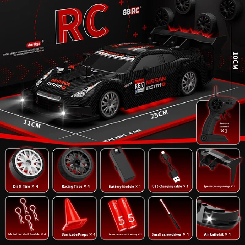 Nuevo coche de Control remoto de tracción en las cuatro ruedas 1:20, carreras profesionales Rc, velocidad Variable proporcional Gtr Bmw, modelo de juguete de carreras