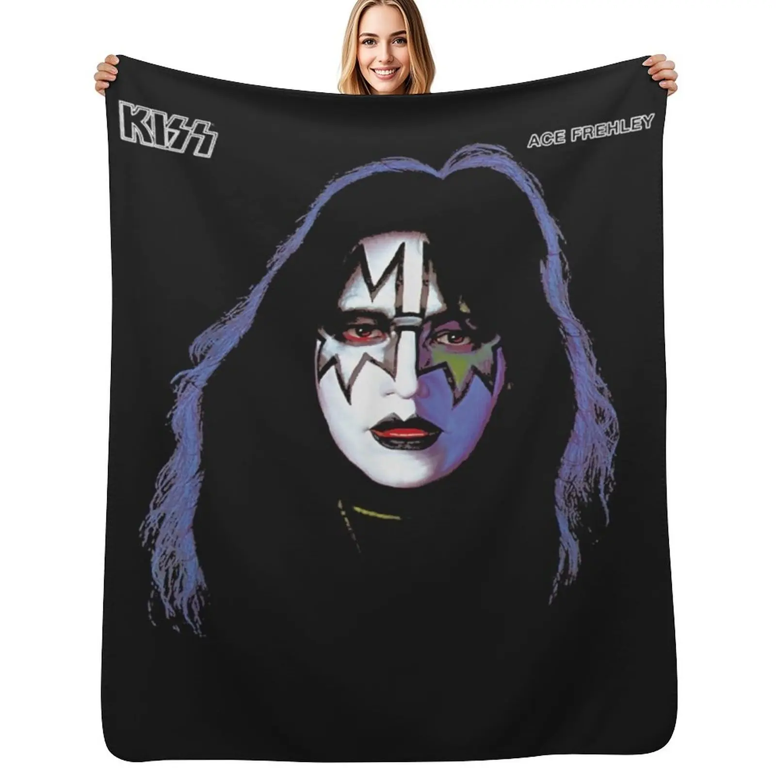 Ace frehley Throw Blanket Soft Cozy Blanket for Pet Kids Adults