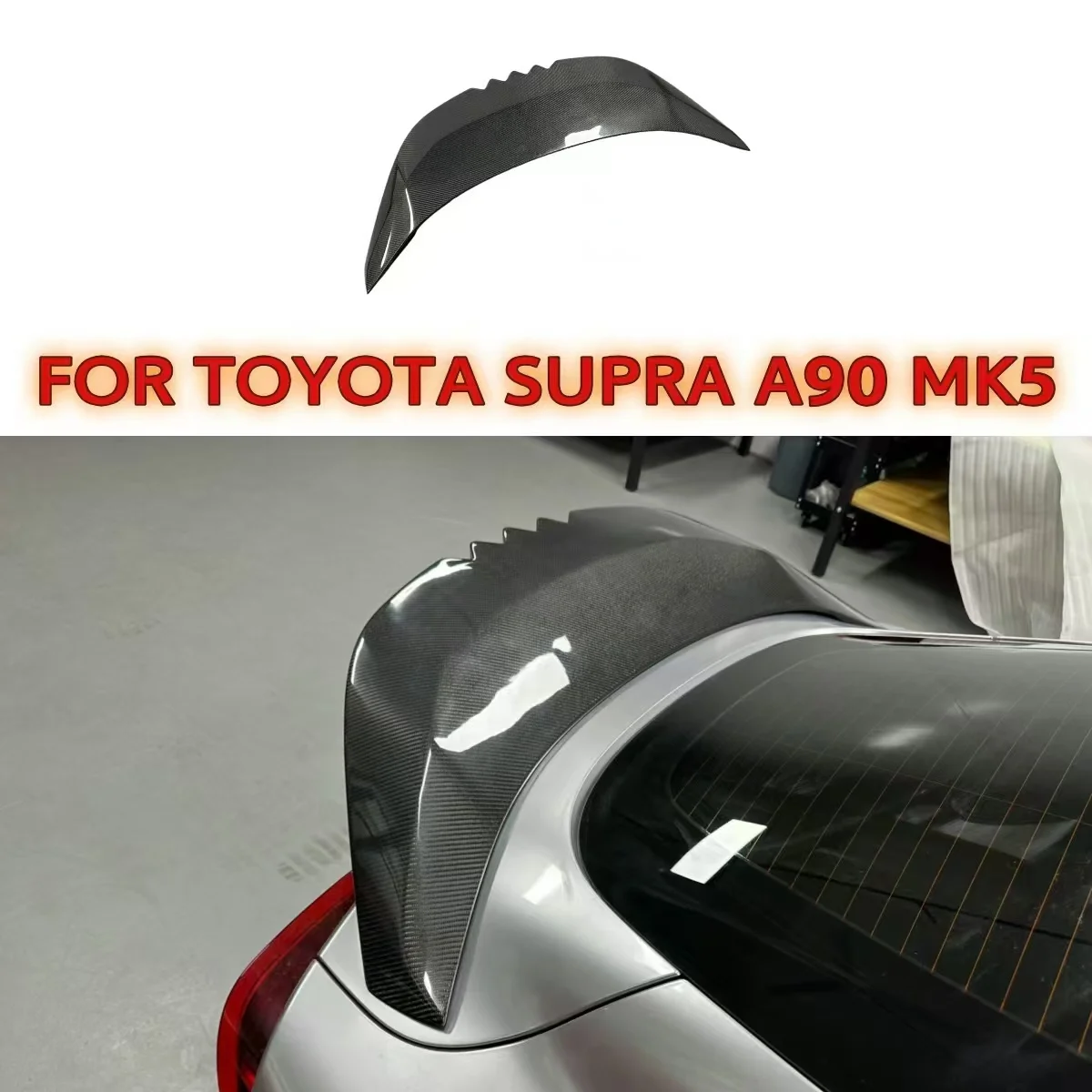 

For Toyota Supra GR MK5 A90 A91 Carbon Fiber Spoiler Upgrade Rear Tail fins Duckbill Car Wing Retrofit the rear wing Body Kit