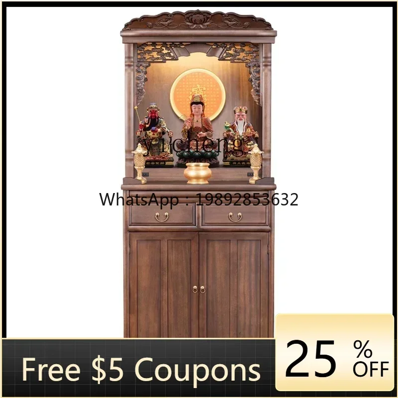 

A1 Buddhist niche new Chinese vertical cabinet for Taiwan household Guanyin house God of Wealth cabinet